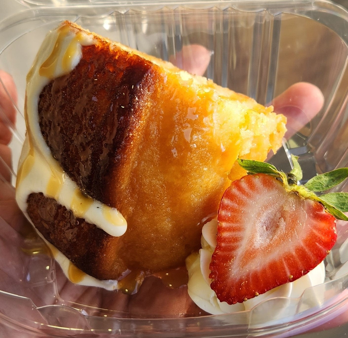 Signature Rum Cake Slice